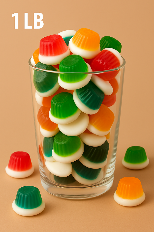 Assorted Jello Cups Gummies  1LB