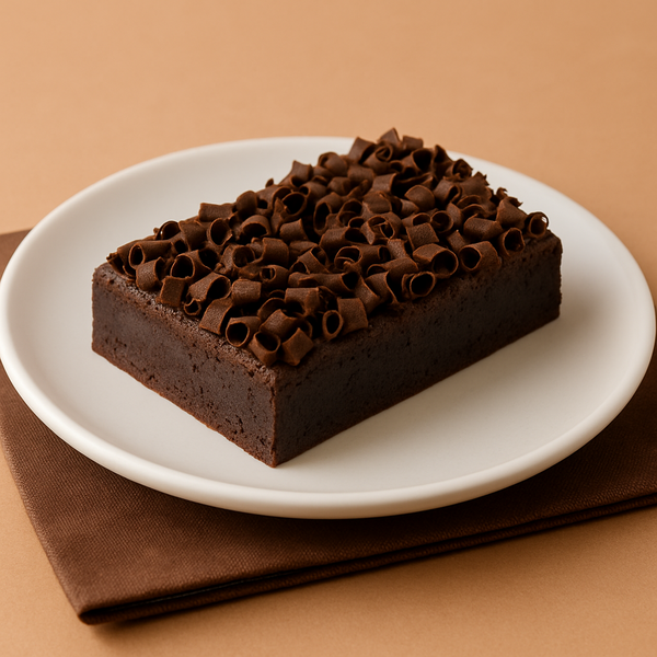 Fudge Dessert Bar With Chocolate Shavings 1 Dozen
