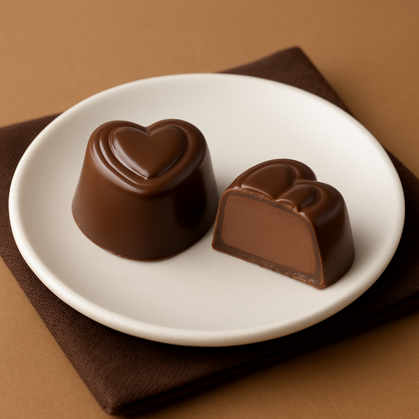 Non-Dairy Dark Coffee Heart Chocolate Truffles 8OZ