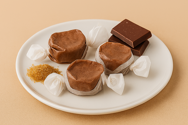 Brown Salt Water Taffy - Chocolate  1LB