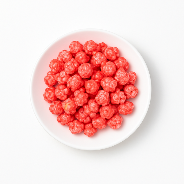 Strawberry Sweet Candy Coated Popcorn 16oz Container