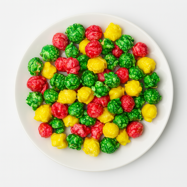 Fruity Fun Trio Candy Coated Popcorn 16oz Container