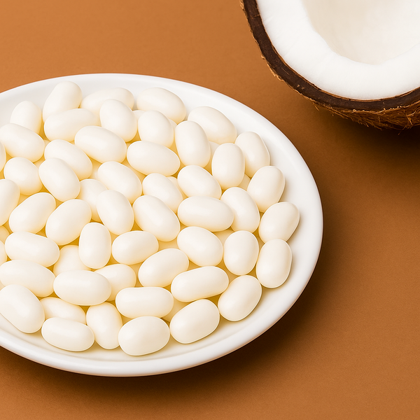 Jelly Belly White Jelly Beans - Coconut 1LB