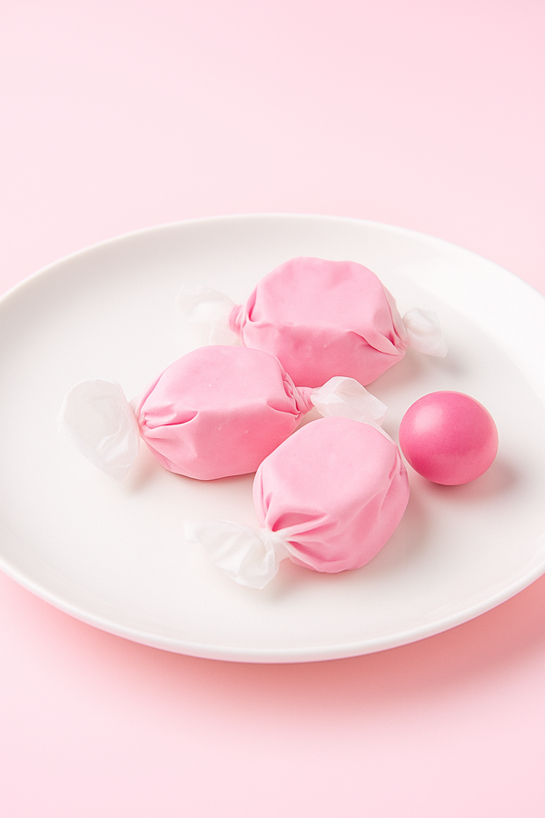 Pink Salt Water Taffy - Bubble Gum  1LB