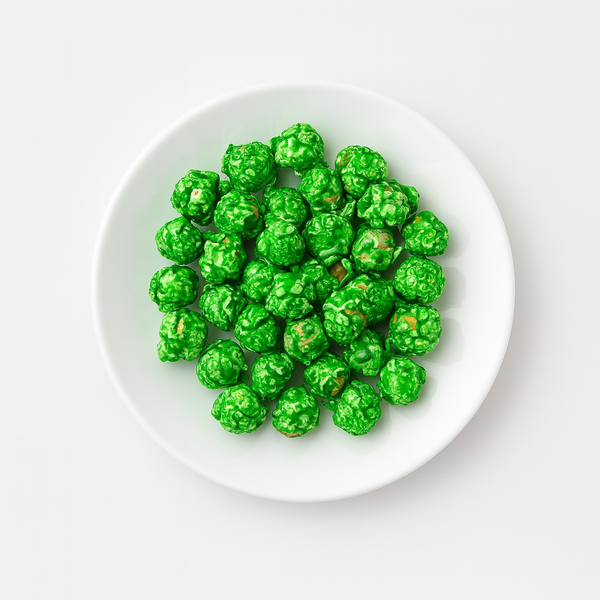 Green Apple Giggles Candy Coated Popcorn 16oz Container