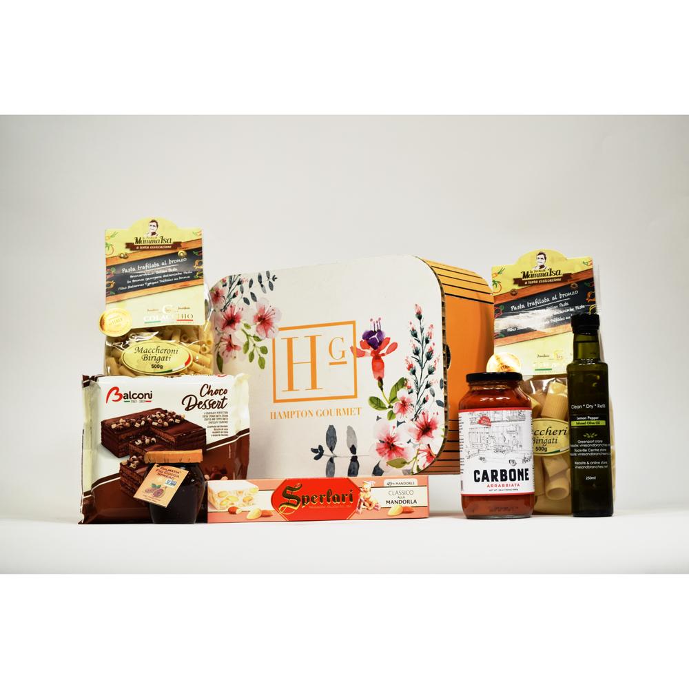 Hampton Gourmet Floral Print Signature Italian Pasta Gift Box